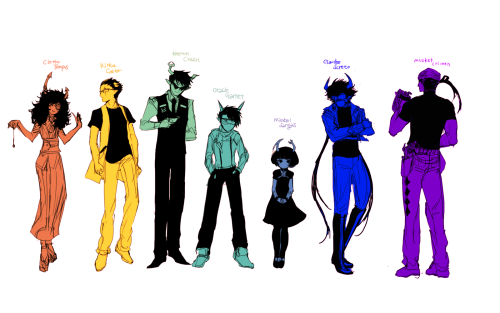 zet90:*clotho/gaudee/keemun is sumssang’s fantrolls.*Friendly fantroll together싸미가 저번에 그려준 블루블러드즈 보고