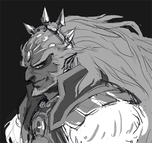 corseque:  tries to draw this new beautiful character design 