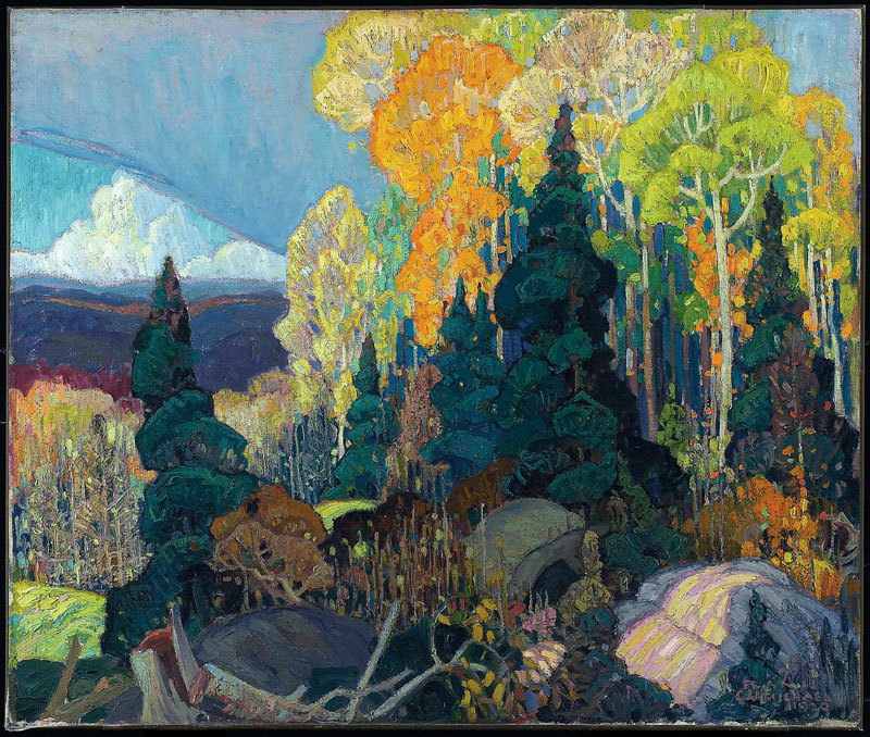 Franklin Carmichael.Â Autumn Hillside.Â 1920.