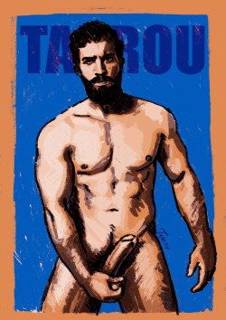 p2ndcumming:  notasdeunviajealternativo:  Your congratulations make me really pleased.I share with you my last drawing: it looks like a guy who goes to my gym, is really huge. Enjoy him in full size. Tarrou  Vote 4 Pedro