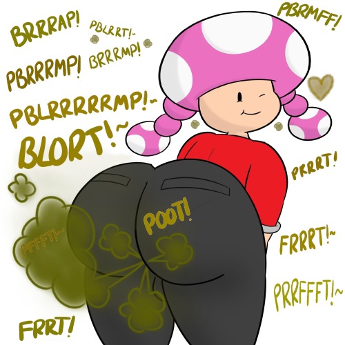 Toadette Farting Pants Pooping Poots by yellowwood578