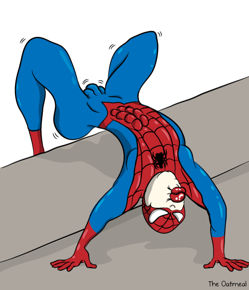 iambluedog:  I drew Spider-Man like the new Spider-Woman (via The Oatmeal)