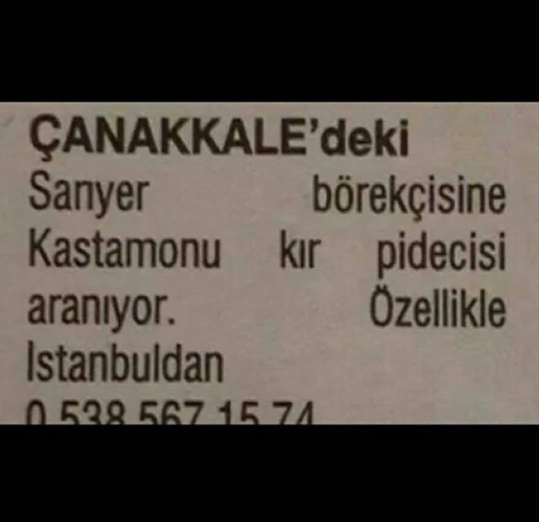 ÇANAKKALE'deki Sarıyer...