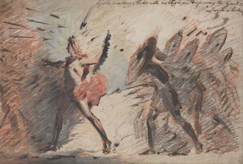 srednod:  Apollo Preceding Hector with His Aegis, and Dispersing the Greeks, Fuseli’s Lectures John 
