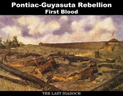 thelastdiadoch:  Pontiac-Guyasuta WarPart 2: First BloodFor Part 1: Uprising, Rebellion, Insurrection: - LINK   Post Suggested by moonlightramblr​: “-anything cool or interesting about Detroit/Michigan-”   Pontiac was the head of the Niswi-mishkodewin,