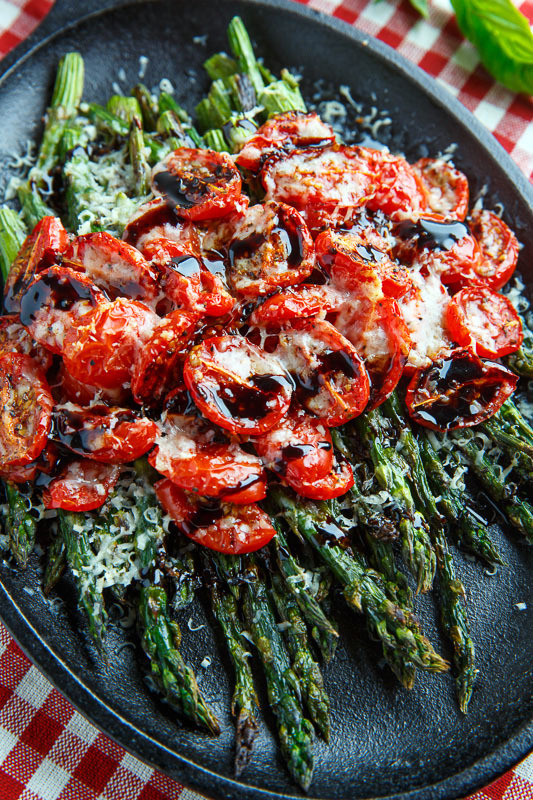 foodffs:  Balsamic Parmesan Roasted Asparagus and TomatoesReally nice recipes. Every