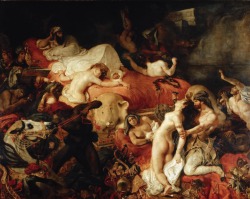 classic-art:  The Death of SardanapalusEugène Delacroix, c. 1827