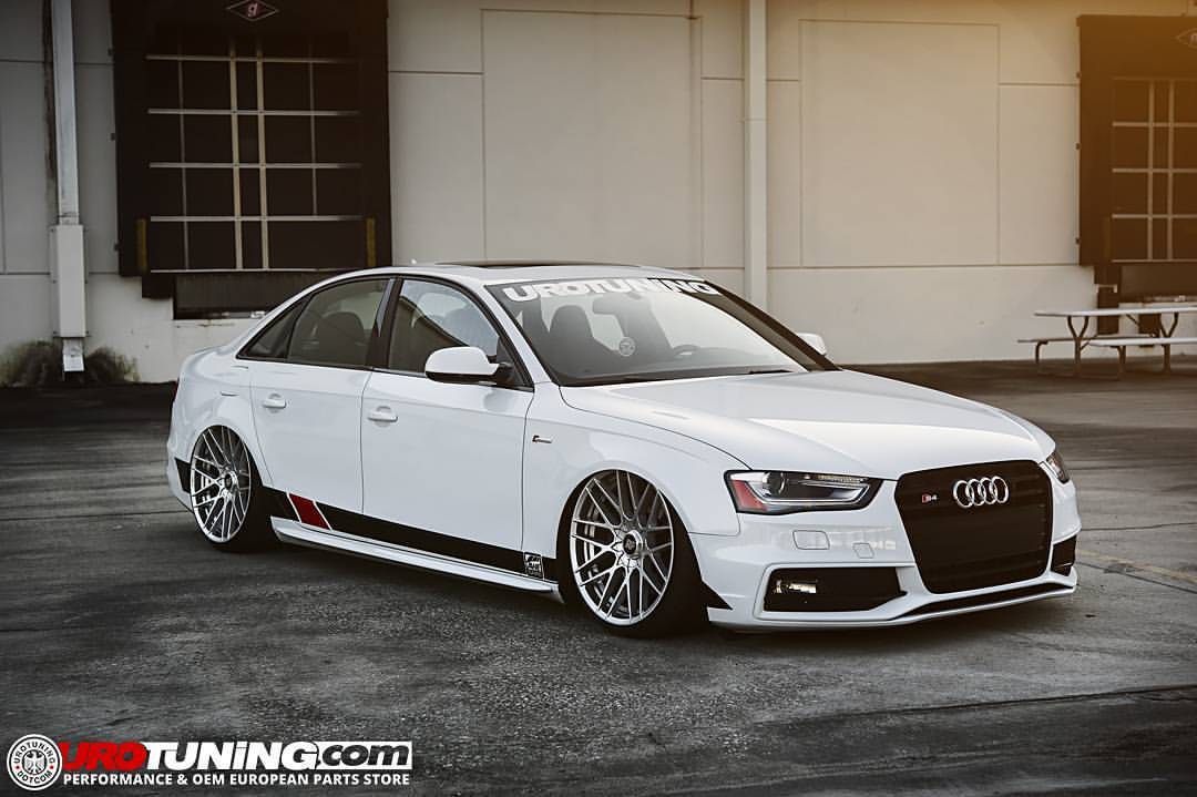UroTuning Project S4 ready to roll for @fixxfest. Featuring @awetuningofficial exhaust/intake @rotiform RSE cast wheels @airliftperformance Bags @accuair eLevel management and @giacusa software. #urotuning #audi #b8s4 #awetuning #rotiform #airlift...