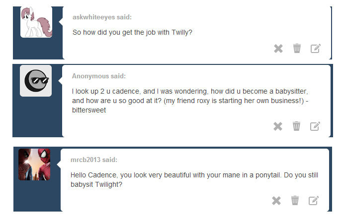 teenprincesscadance:  and… so I started foalsitting for Twilight Sparkle. Of course