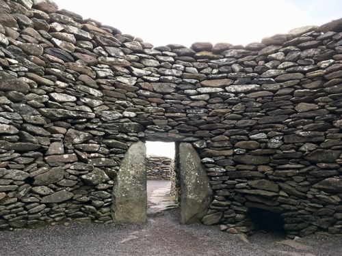 Ancient beehive huts on Dingle Peninsula, Ireland