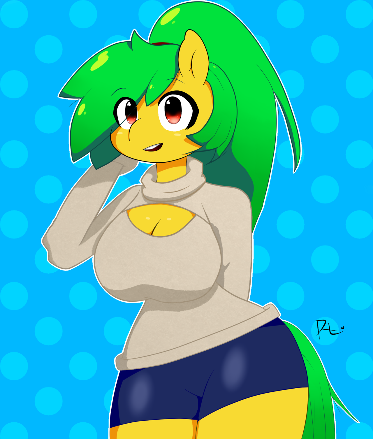 egoistx23: MANGO! A @3mangos character! it was very nice to draw her :) I REALLY