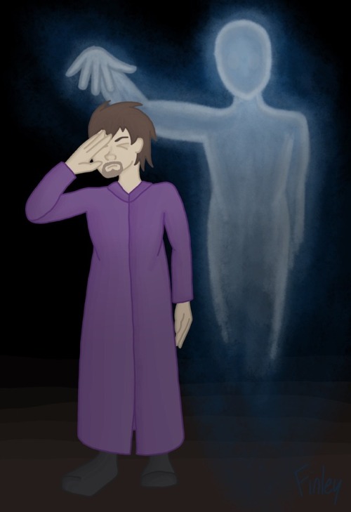 Digital artwork for an English assignment, ft. Henry IV and a monster of my creation&hellip; It&