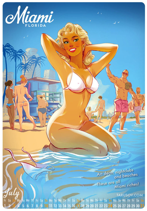 Porn Pics pinuparena:  New Pin-up calendar by Andrew