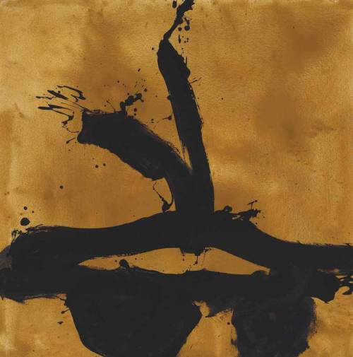 thunderstruck9:  Robert Motherwell (American, 1915-1991), Black Figuration No. 2, 1976. Acrylic on canvas, 48 x 48 in. 