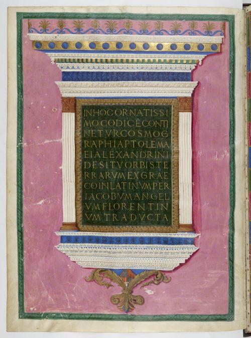 booksnbuildings: The Geography of Ptolemy, in an extraordinarily rich and lavish Florentine edition,