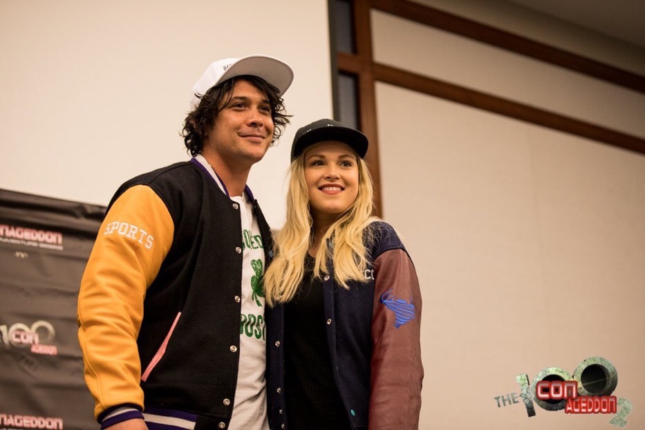 eliza taylor and bob morley autographed coa eliza taylor and bob morley autographed coa