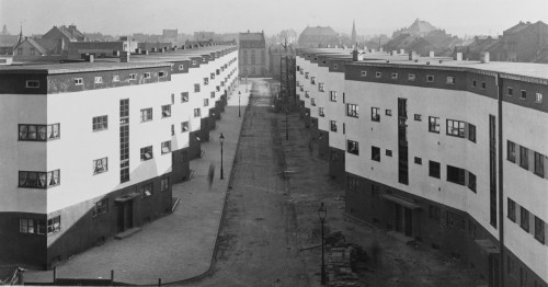 germanpostwarmodern: Housing Development (1926-27) on Bruchfeldstraße in Frankfurt/Main, Germany, b