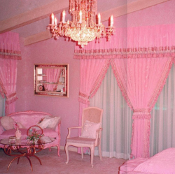 palmvaults:Kitsch interiors at a Nevada house that exists 26 feet underground. Built in the 1960s and meant to survive the end of the world, it is a chintzy time capsule.Via AnOther Magazine 
