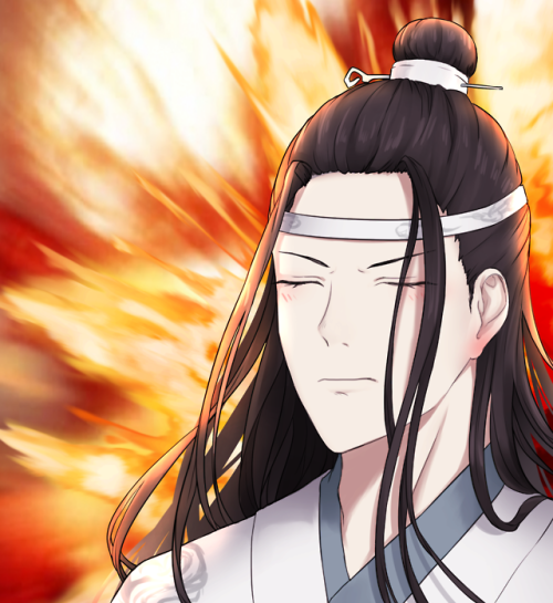Lan Zhan whenever wwx does smth cute 