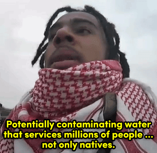 the-movemnt:Vic Mensa shows solidarity with #NoDAPL protesters in the best way possiblefollow @the-m