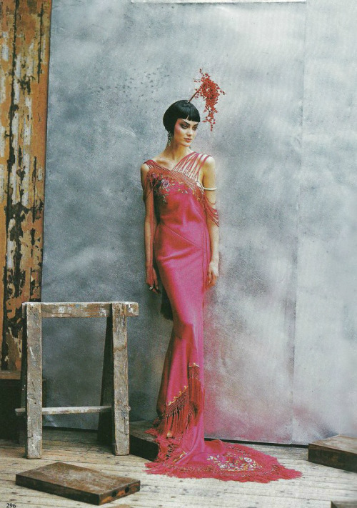 lamaisondior: Shalom Harlow wearing a dress from Christian Dior Spring/Summer 1997 Haute Couture by 