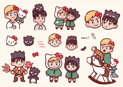 Eruri x Sanrioyou can find these on my shop!