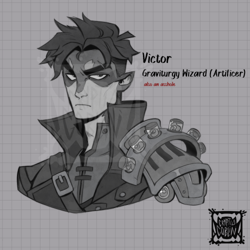Drawing The Majority Of My Main Dnd Ocs Starting With My Wizard Boi That Is Flavoured As An Artificer