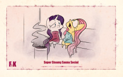 fluttershythekind:  Super Steamy Sauna Social 
