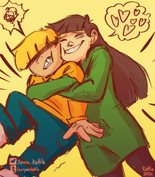 thespacekettle: A Kuki and Wally hug doodle because I miss these kids!!