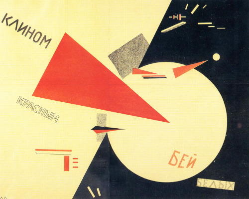 El Lissitzky, Beat the Whites with the Red Wedge, 1919.Theodor Adorno writes:Ladies and Gentlemen, I