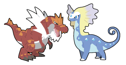 milestoggle:PART 10tyrantrum (left) aurorus (right)