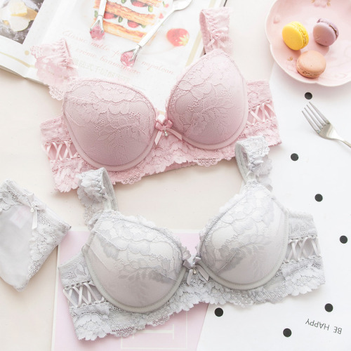 Lovely blush-hued lace adorns all your lovely curves in all the sweetest spots Leave him in utter aw