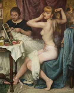 kzmkwoji:  Laura Knight (1877 - 1970)Dressing Room1947 