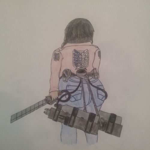 Drew the beautiful Goddess Chyna Chase in Attack on Titan gear I am aware that the logo on the shoul