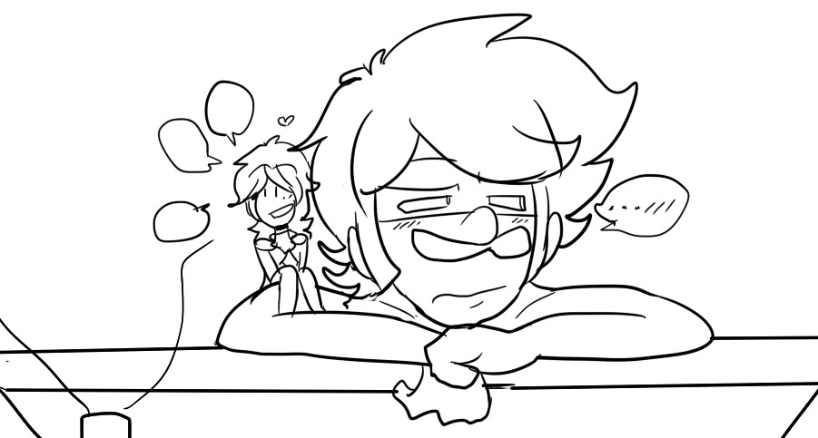 Now for something cute &lt;3 (trying to get better at anatomy how do)