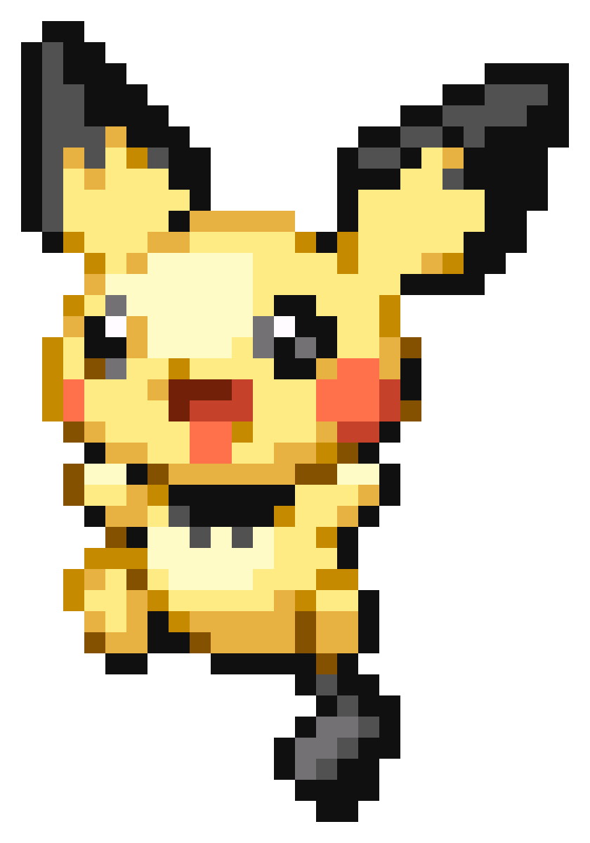 Pokémon & cross-stitching are my jam™ — © 2019 Pokémon Pichu 1 (Large): 31  x 35...