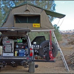 bushwackerinc:  A perfect #overland setup. The best way to unplug. #overlanding #4x4 #offroad 