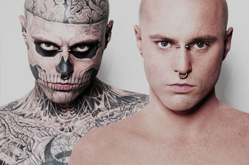 Zombie boy tattoo man