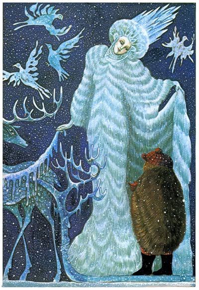 now-winter-comes-slowly:The Snow Queen, illustrated by Anne Anderson, Errol le Cain and Margaret W. 