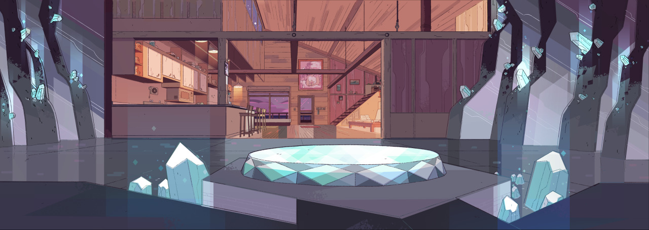 A selection of Backgrounds from the Steven Universe episode: Alone TogetherArt Direction: