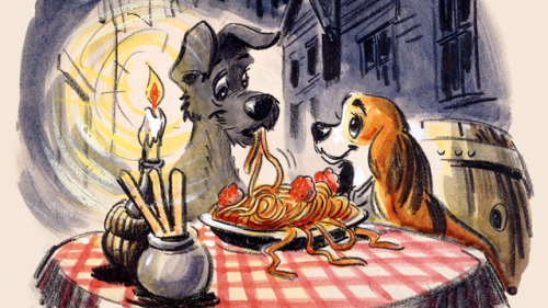 Fun Fact: The iconic Lady And The Tramp spaghetti kiss almost never happened. The scene in which two