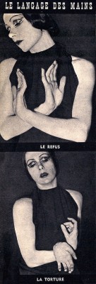 lifepornography:  Yvette Chauvire demonstrates hand mimes from classical ballet in Paris Match, 1949 