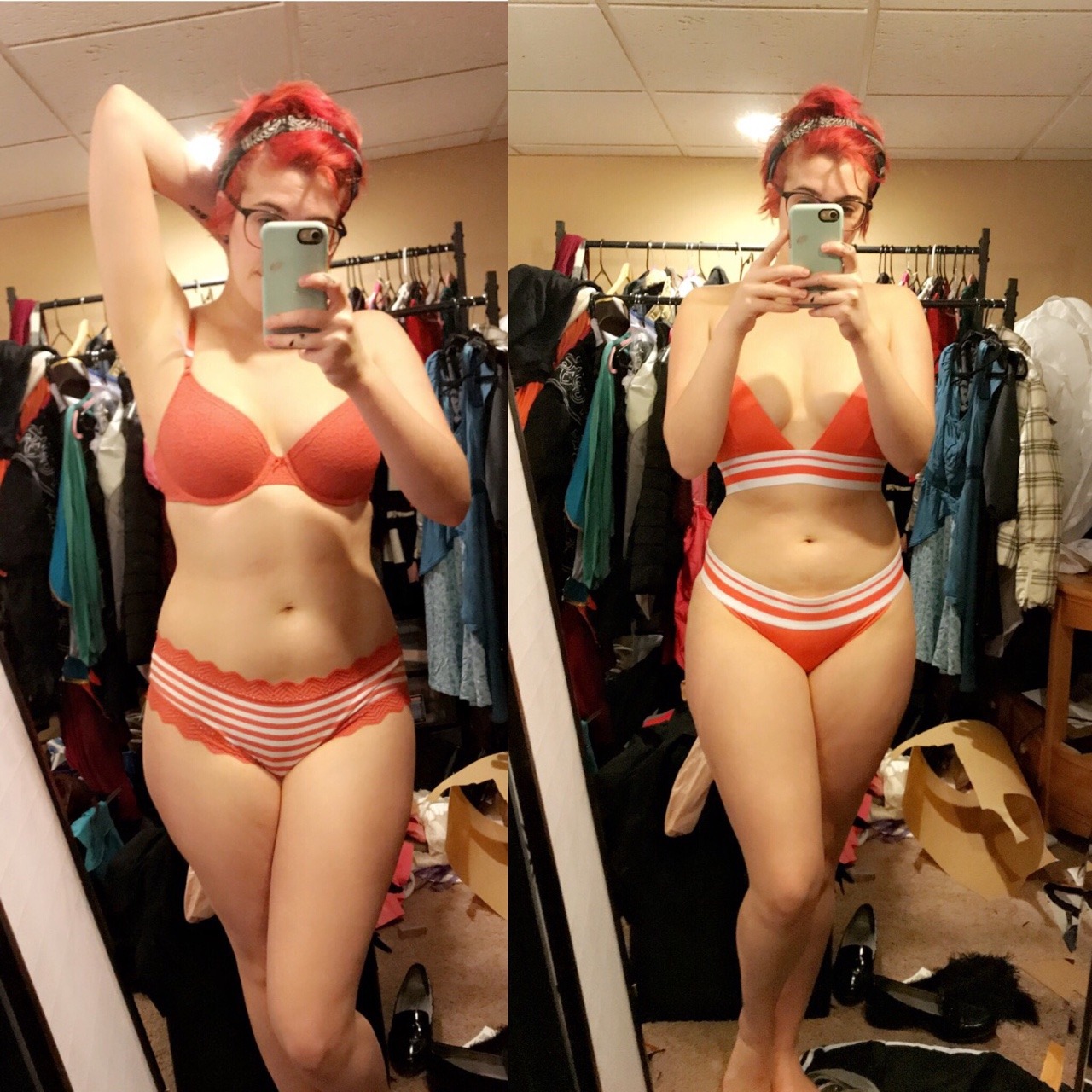 microkittycosplay:  I went to 6 different stores to find orange or yellow lingerie