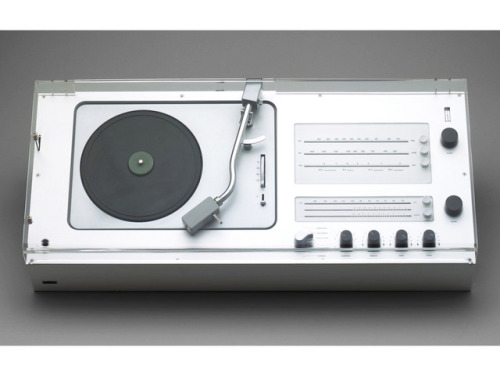 Dieter Rams, Audio 1 Radio-Phonograph, model TC 40, 1962. Enameled metal and acrylic. Braun AG, Fran