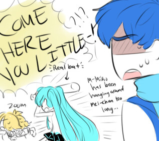 (dumb) science experiment: what will miku’s reaction be to luka getting hurt test:                 later:  catch: do not actually severely hurt luka conclusion:  this was a bad idea. not repeatable.    