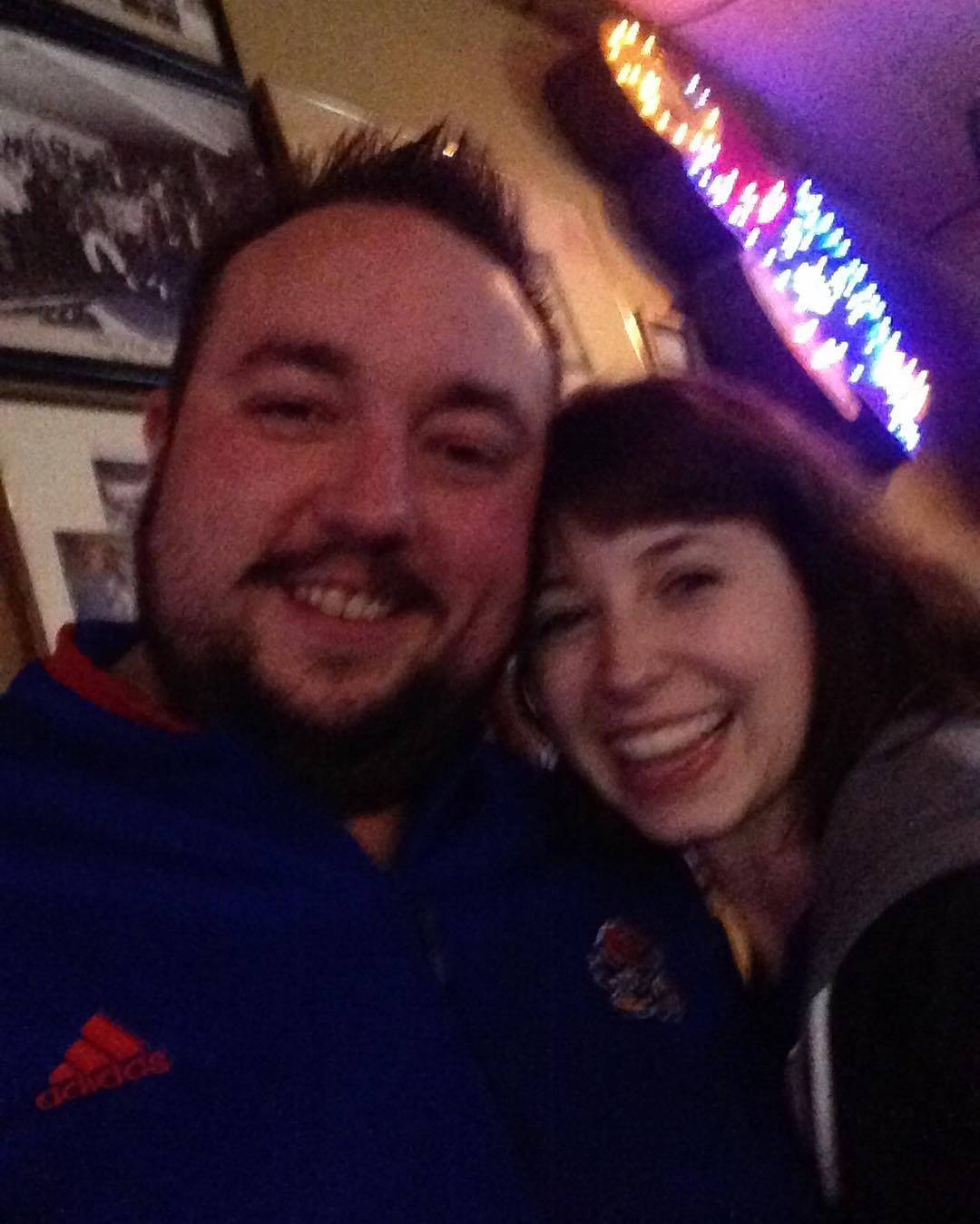 @bloomin_beginner and I after the #kubball win over #UConn! #rcjh  (at West Coast