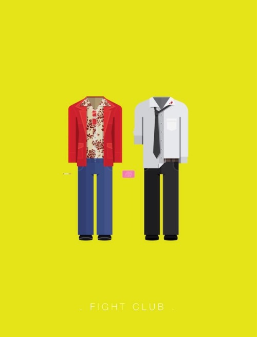 inspiringpieces:  Brazil-based Illustrator Frederico Birchal has created a series of minimalistic posters featuring the costumes of popular movies and TV shows  Read more: http://goo.gl/aYdxdF  Follow us: http://inspiringpieces.tumblr.com