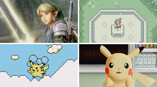 zeirra:✧ ° ☆ Video Games : Characters + Then &amp; Now ☆ ° ✧