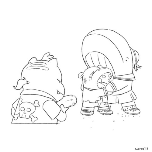 They’re cousins *hippo emoji* #artistsoninstagram #illustration #characterdesign