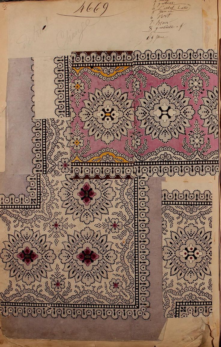vauxvintage:  French textile sample book, 1863 